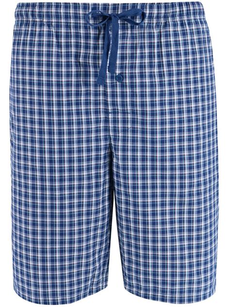 Hanes Madras Sleep Pajama Shorts Men Big And Tall