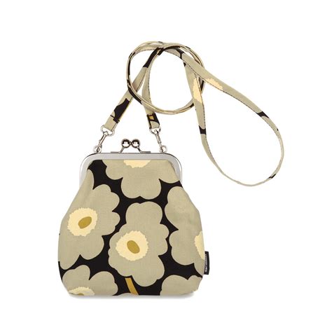 Marimekko Unikko Beige Roosa Purse Made In Finland