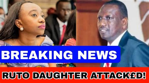 Breaking President Rutos Daughter Charlene Ruto Involved In A Heated