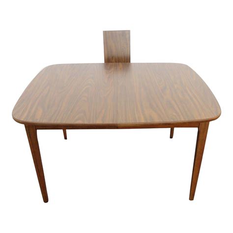 Mid Century Modern Dining Table and a Leaf 2802 | Chairish