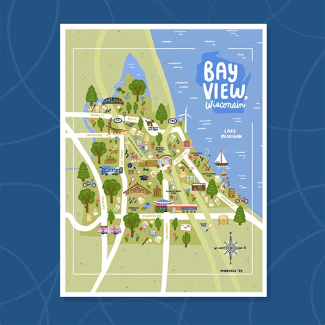 BAY VIEW, WI Map - Etsy