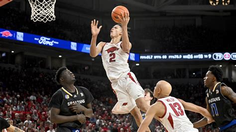 Arkansas Basketball Score Vs Unc Greensboro Live Updates