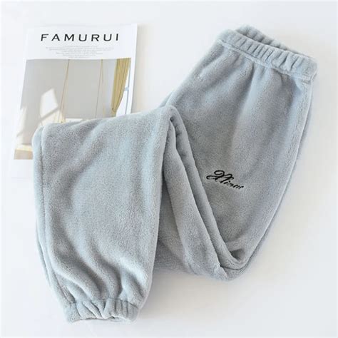 Pantalones De Pijama De Franela Para Hombre Pantal N Grueso De Lana De