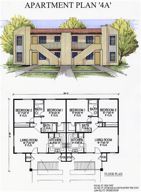 4 Unit Apartment Building Floor Plans Alumn Photograph