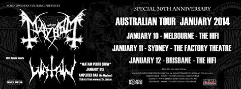 Mayhem Australian Tour 2014 - 12/01/2014 - Brisbane - The Hifi - Australia