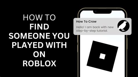 How To Find Someone You Played With On Roblox Is It Possible YouTube