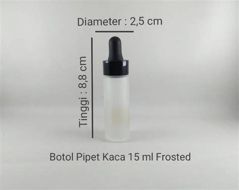 Botol Pipet Kaca 15 Ml Frosted Mmtpackaging