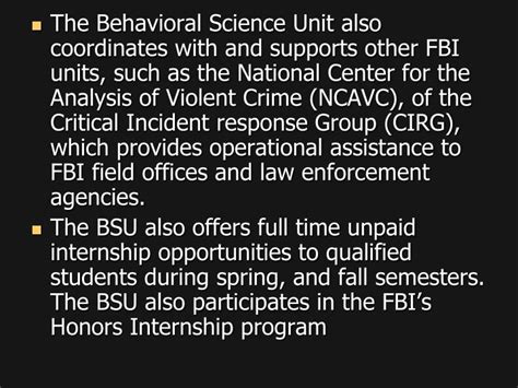 PPT FBI Behavioral Science Unit PowerPoint Presentation ID 3266616