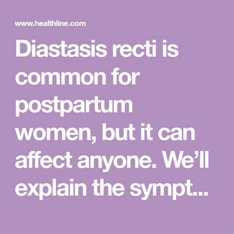 Diastasis Recti: Symptoms, Treatment, Prevention, and More | Diastasis ...