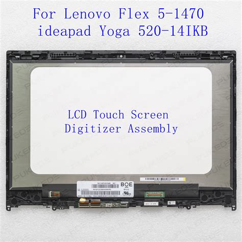 ชดประกอบหนาจอสมผส LCD ขนาด 14 0 นว สาหรบ Lenovo Yoga 520 14 520