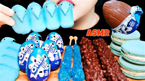 Asmr Oreo Egg Peeps Marshmallow Chocolate Bar 오레오 에그 핍스 마시멜로 마카롱