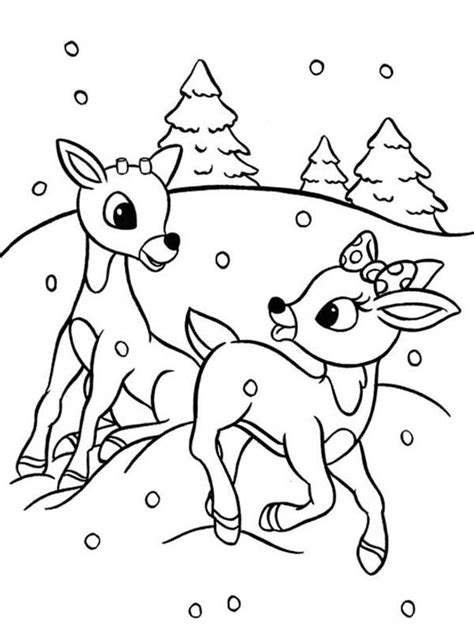 Rudolph The Red Nosed Reindeer And Clarice Coloring Pages