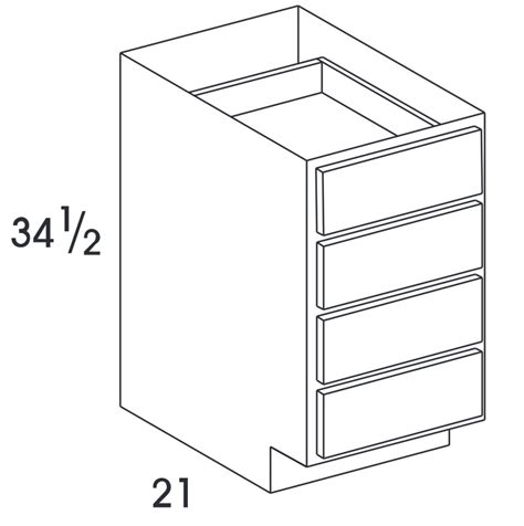 VDB18 Vanity Drawer Base Cabinet Hanover Grey Kitchen Cabinets