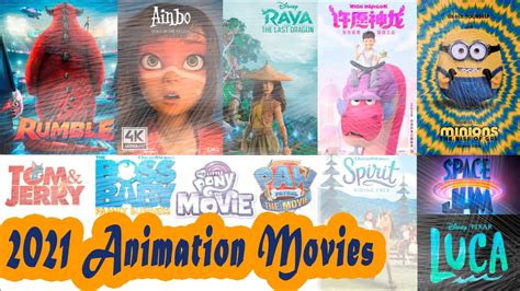 Major 2021 Animation Movies - Review With Dates - YouTube