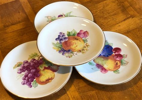 Zeh Scherzer Bavarian Porcelain Set Of Four Salad Plates 2 Etsy