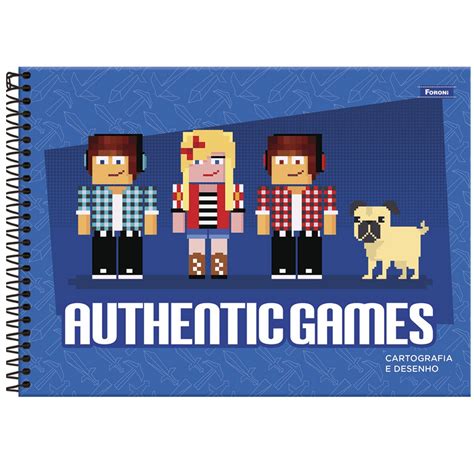 Caderno Cartografia E Desenho Authentic Games Foroni