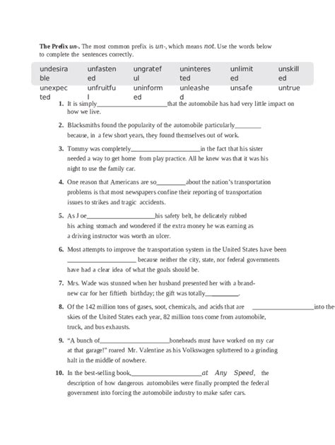 How To Use The Prefixes Dis And Un Correctly Doc Template PdfFiller