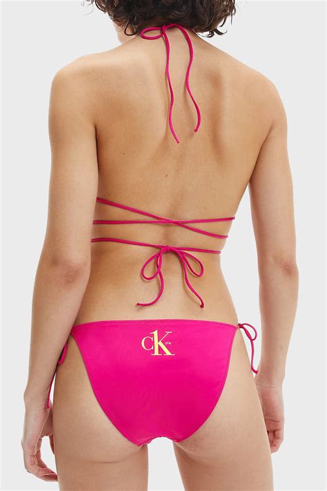 Calvin Klein Logolu Yandan Bağcıklı Bayan Bikini Altı KW0KW01702 T01