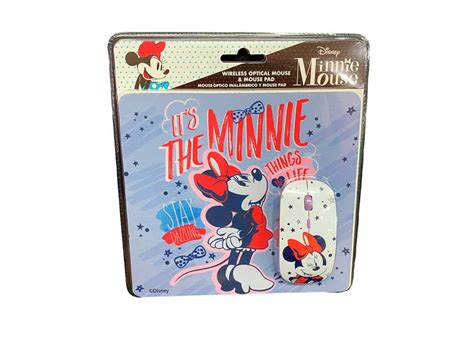 Kit mouse inalámbrico mouse pad minnie disney Megabits Tienda