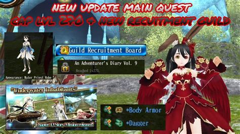 Toram Online New Update Main Quest Boss Zapo Review Cap Level 270