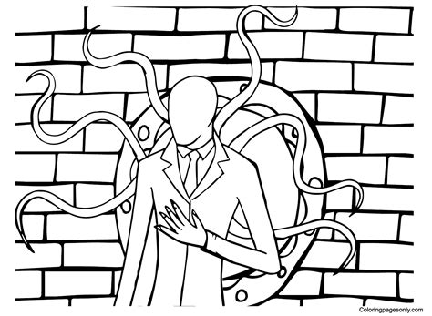 Slender Man Coloring Pages Printable For Free Download