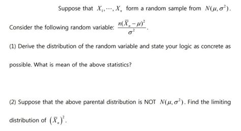 Solved Suppose That X X Form A Random Sample From Chegg