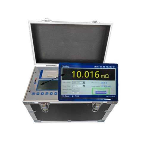 LCD Screen Digital Milliohm Meter Automatic DC Resistance Tester For