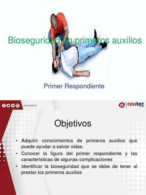 Presentación 1 Bioseguridad Y Primeros Auxilios Pdf Reanimación Cardiopulmonar