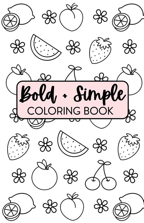 Bold And Simple Coloring Book Bold Simple Coloring Books Amazon Co