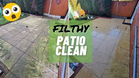 Cleaning A FILTHY Patio Pressure Washing YouTube