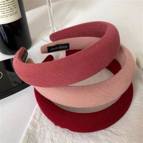 Jual BANDO RETRO KAIN VARIASI MERAH MUDA PINK BANDANA KOREA BENDO