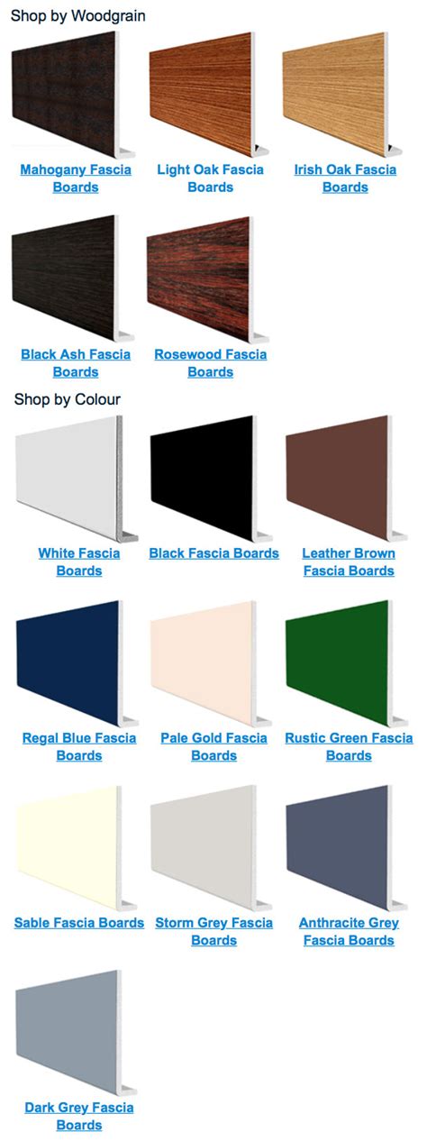 Material Specification – UPVC Soffit and Fascia Colours - Value Mobile Homes