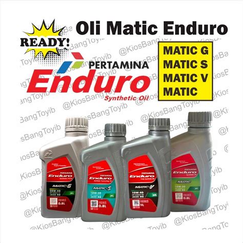 Jual Oli Mesin Motor Matic ENDURO Matic S Matic G Matic V Matic