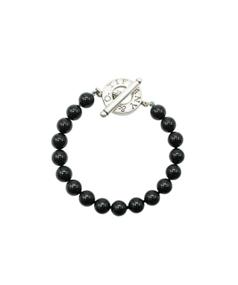 Tiffany And Co Onyx Bracelet In Sterling Silver Mygemma Item U139585