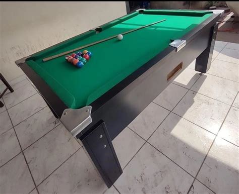 MESA DE BILHAR CAÇAPA 1,90 X 1,20 MADEIRA MDF - BILHAR EL CONDOR