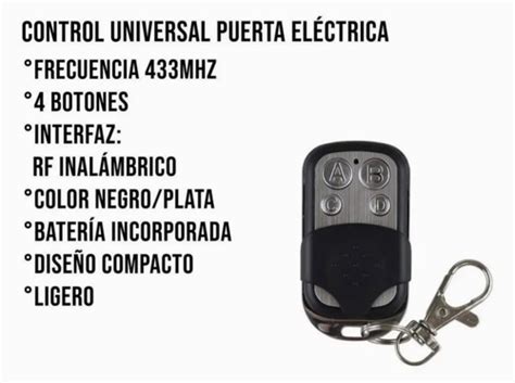 Control Remoto Seg Y Ppa Tx Plata Puertas Autom Ticas Meses Sin