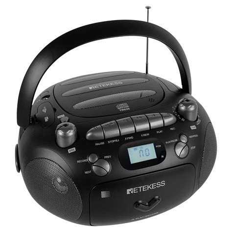 Retekess Tr630 Cd And Cassette Player Combo Portable Boombox Am Fm Radio Mp3 Player Stereo