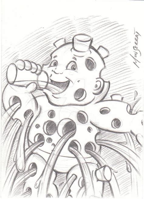 Garbage Pail Kids Drippy Dan Sketch Card By Artofjm On Deviantart