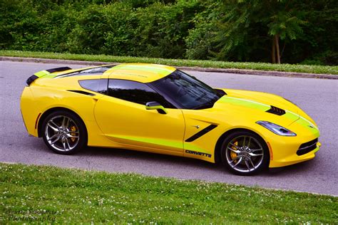 Chevy Chevrolet Corvette C7 Muscle Stingray Supercars Convertible Cars Usa Jaune