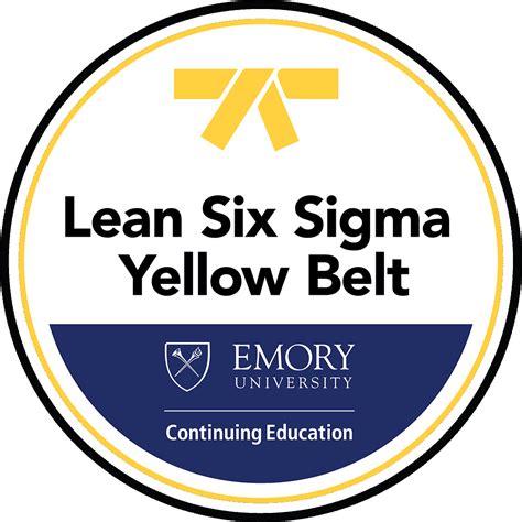 Digital Badging Lean Six Sigma Emory Continuing Education