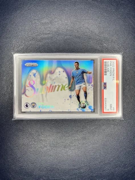 Prizm Premier League Phil Foden Sublime Psa Manchester City Eur