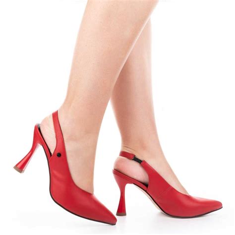 Scarpin Tanara Slingback Vermelho