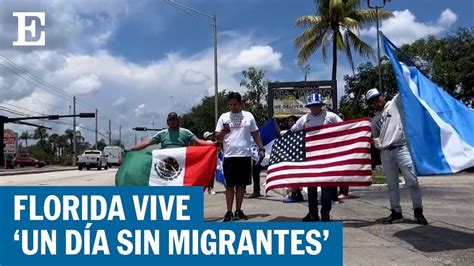 Un día sin migrantes la huelga en Florida contra las leyes de Ron