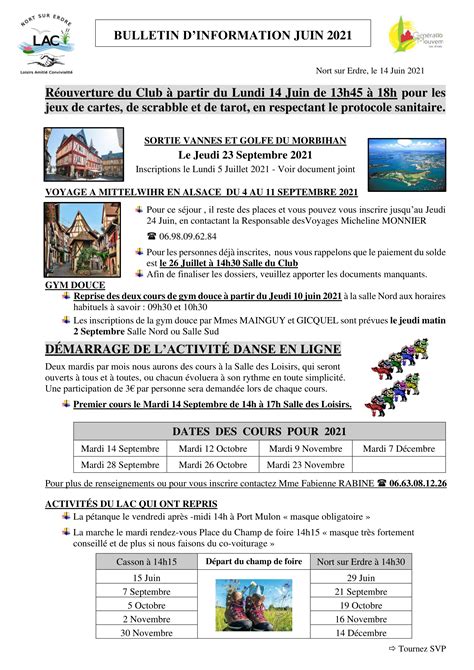 Bulletin Information Juin