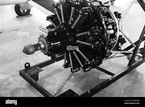 Alvis Leonides Major 14 Cylinder Air Cooled Radial Engine At The Historic Aircraft Museum On