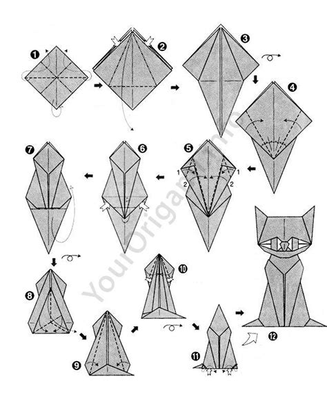 How To Make A Cute Cat Origami Cat Tutorial Artofit