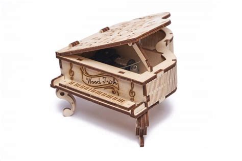 Wood Trick Grand Piano Music Box Mechanical Wooden 3D Puzzle Etsy