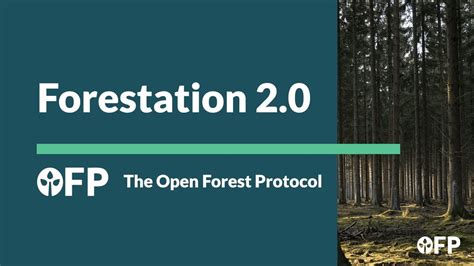 Forestation 2.0 - check out how project operators and validators will ...