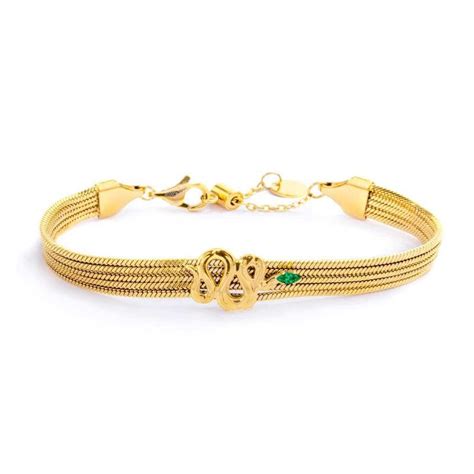 Bracciale multifilo con serpente oro Marlù 33br0028