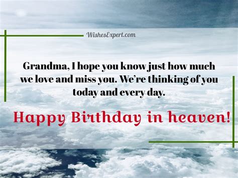 Happy Birthday In Heaven Grandma Wishes Wishes Expert Images And